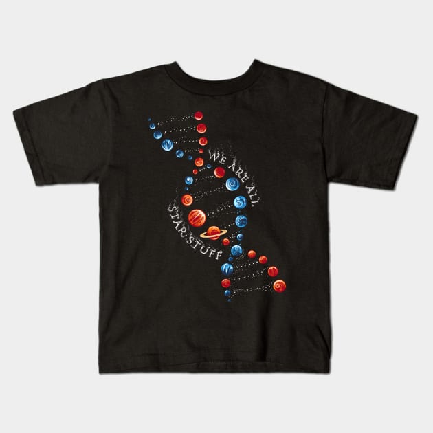 Stars and Stuff Kids T-Shirt by stevenlefcourt